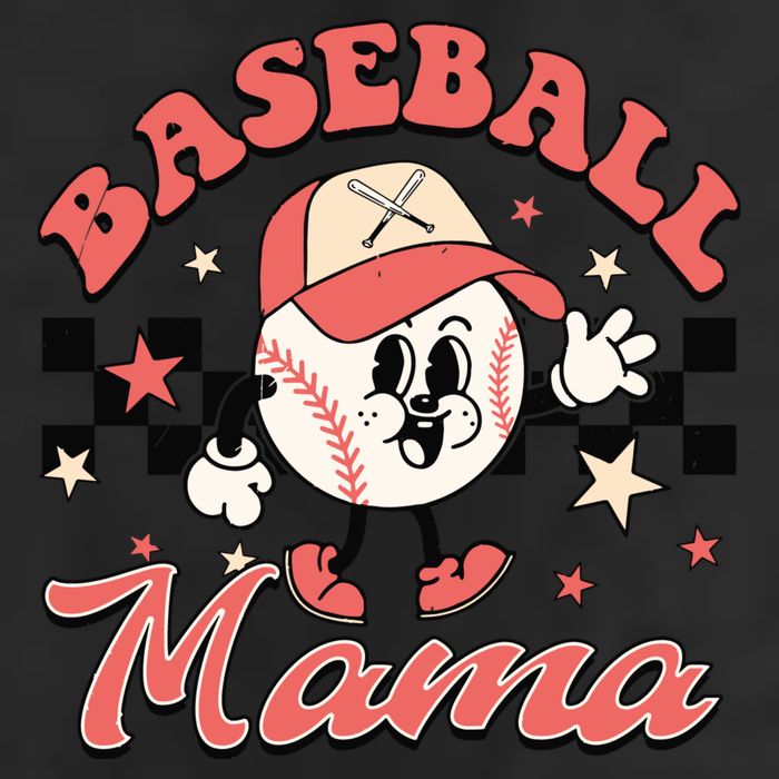 Retro Baseball Mama Hat Checkered 7 Panel Mesh Trucker Snapback Hat