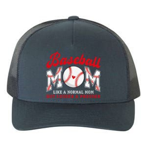 Retro Baseball Mom Like A Normal Mom But Louder And Prouder Yupoong Adult 5-Panel Trucker Hat