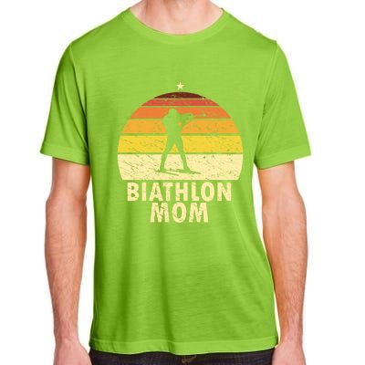 Retro Biathlon Mom Wintersport Cross Country Skiing Biathlon Funny Gift Adult ChromaSoft Performance T-Shirt