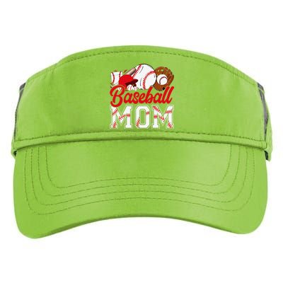 Retro Baseball Mom Mama Baseball Life Softball Life Game Day Adult Drive Performance Visor