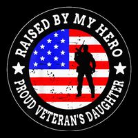 Raised By My Hero VeteranS Daughter Cooling Performance Crew T-Shirt