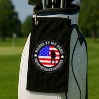 Raised By My Hero VeteranS Daughter Golf Towel