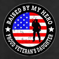 Raised By My Hero VeteranS Daughter Golf Towel
