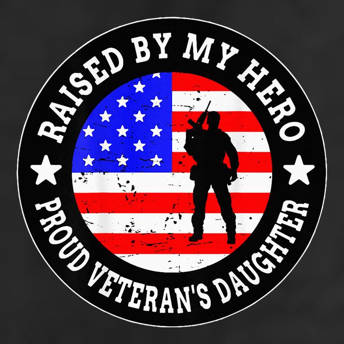 Raised By My Hero VeteranS Daughter Golf Towel