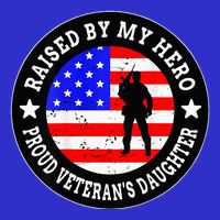 Raised By My Hero VeteranS Daughter Zip Tote Bag