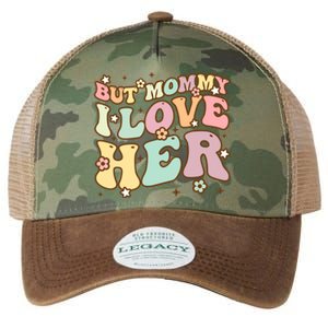 Retro But Mommy I Love Her Groovy Happy Parents Day Cool Gift Legacy Tie Dye Trucker Hat