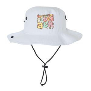 Retro But Mommy I Love Her Groovy Happy Parents Day Cool Gift Legacy Cool Fit Booney Bucket Hat