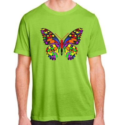 Rainbow Butterflies Monarch Butterfly Adult ChromaSoft Performance T-Shirt