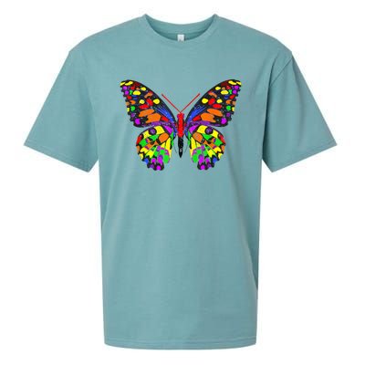 Rainbow Butterflies Monarch Butterfly Sueded Cloud Jersey T-Shirt