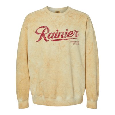 Rainier Beer Mountain Fresh Colorblast Crewneck Sweatshirt