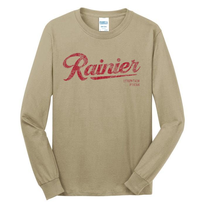 Rainier Beer Mountain Fresh Tall Long Sleeve T-Shirt