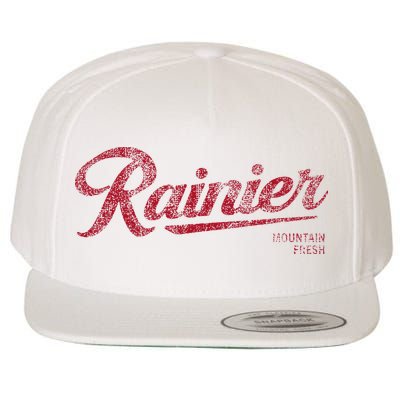 Rainier Beer Mountain Fresh Wool Snapback Cap