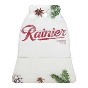 Rainier Beer Mountain Fresh Ceramic Bell Ornament