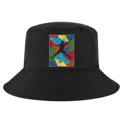 Retro Bouldering Mountaineer Mountain Climber Rock Climbing Cool Comfort Performance Bucket Hat