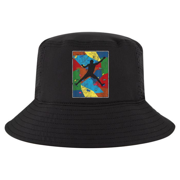 Retro Bouldering Mountaineer Mountain Climber Rock Climbing Cool Comfort Performance Bucket Hat