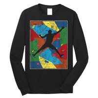 Retro Bouldering Mountaineer Mountain Climber Rock Climbing Long Sleeve Shirt