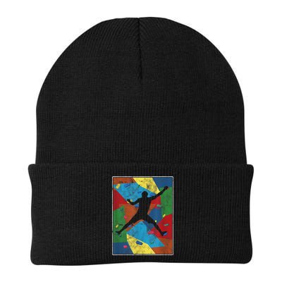 Retro Bouldering Mountaineer Mountain Climber Rock Climbing Beanie