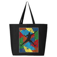 Retro Bouldering Mountaineer Mountain Climber Rock Climbing 25L Jumbo Tote