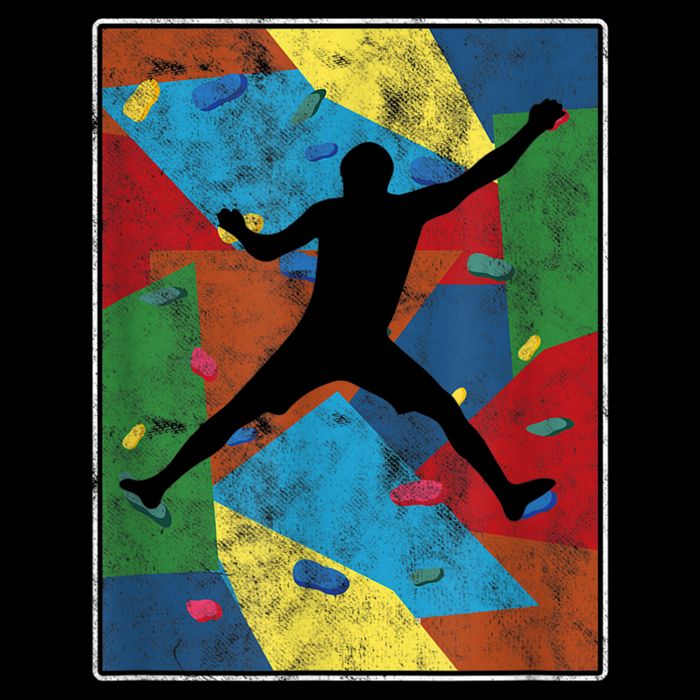 Retro Bouldering Mountaineer Mountain Climber Rock Climbing Toddler T-Shirt