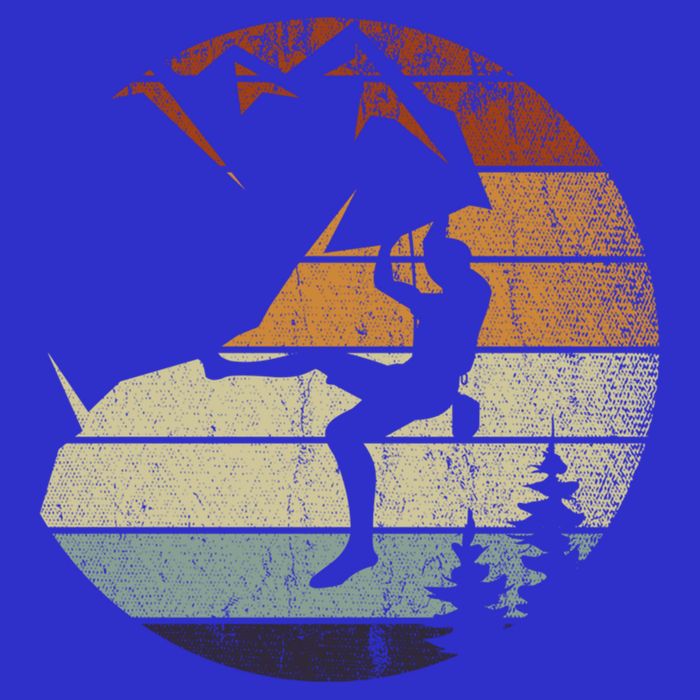 Retro Bouldering Mountain Climber Climb Sports Rock Climbing Gift Hoodie