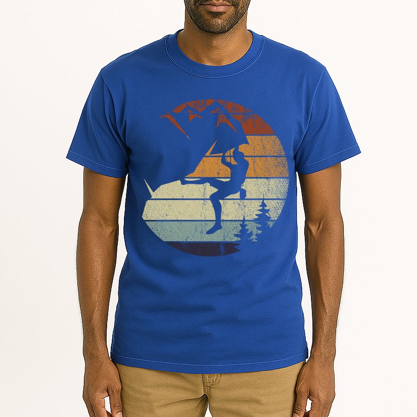 Retro Bouldering Mountain Climber Climb Sports Rock Climbing Gift Tall T-Shirt