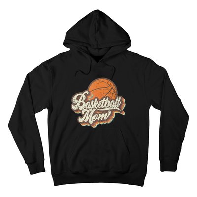 Retro Basketball Mom Sports Mama Mothers Day Hoodie