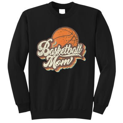 Retro Basketball Mom Sports Mama Mothers Day Sweatshirt