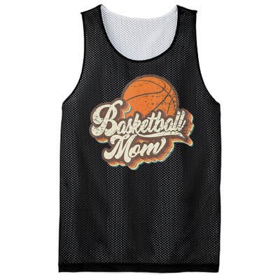 Retro Basketball Mom Sports Mama Mothers Day Mesh Reversible Basketball Jersey Tank