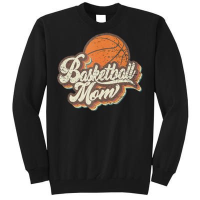 Retro Basketball Mom Sports Mama Mothers Day Tall Sweatshirt