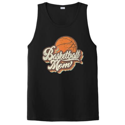 Retro Basketball Mom Sports Mama Mothers Day PosiCharge Competitor Tank