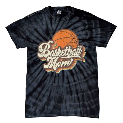 Retro Basketball Mom Sports Mama Mothers Day Tie-Dye T-Shirt