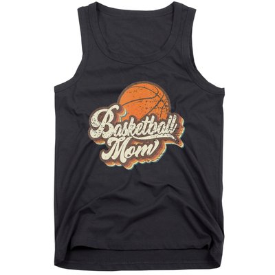 Retro Basketball Mom Sports Mama Mothers Day Tank Top