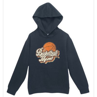 Retro Basketball Mom Sports Mama Mothers Day Urban Pullover Hoodie