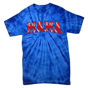 Retro Baseball Mom Mama Baseball Life Softball Life Game Day Gift Tie-Dye T-Shirt