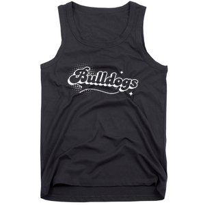 Retro Bulldogs Mascot Back To School Spirit Sport Fans Game Tank Top