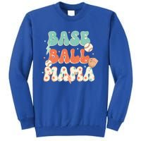 Retro Baseball Mama Sport American Mama Sport Mom Gift Tall Sweatshirt