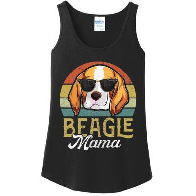 Retro Beagle Mama Mothers Day Dog Mom Ladies Essential Tank