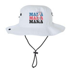 Retro Baseball Mama Lightning Softball Mom Mothers Day Legacy Cool Fit Booney Bucket Hat