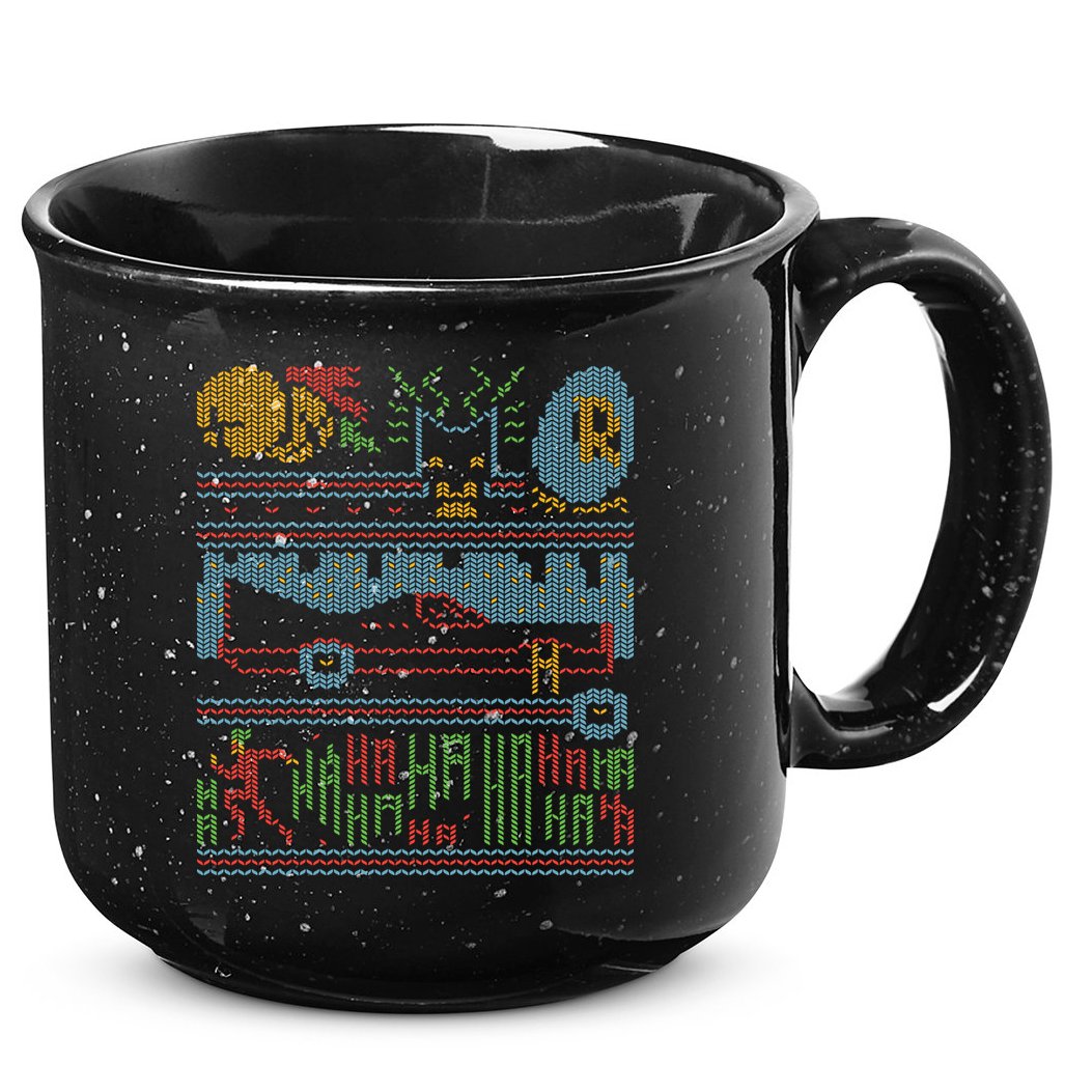 Retro Bat Mobile Gamer Nerdy Ugly Christmas 15oz Campfire Ceramic Mug