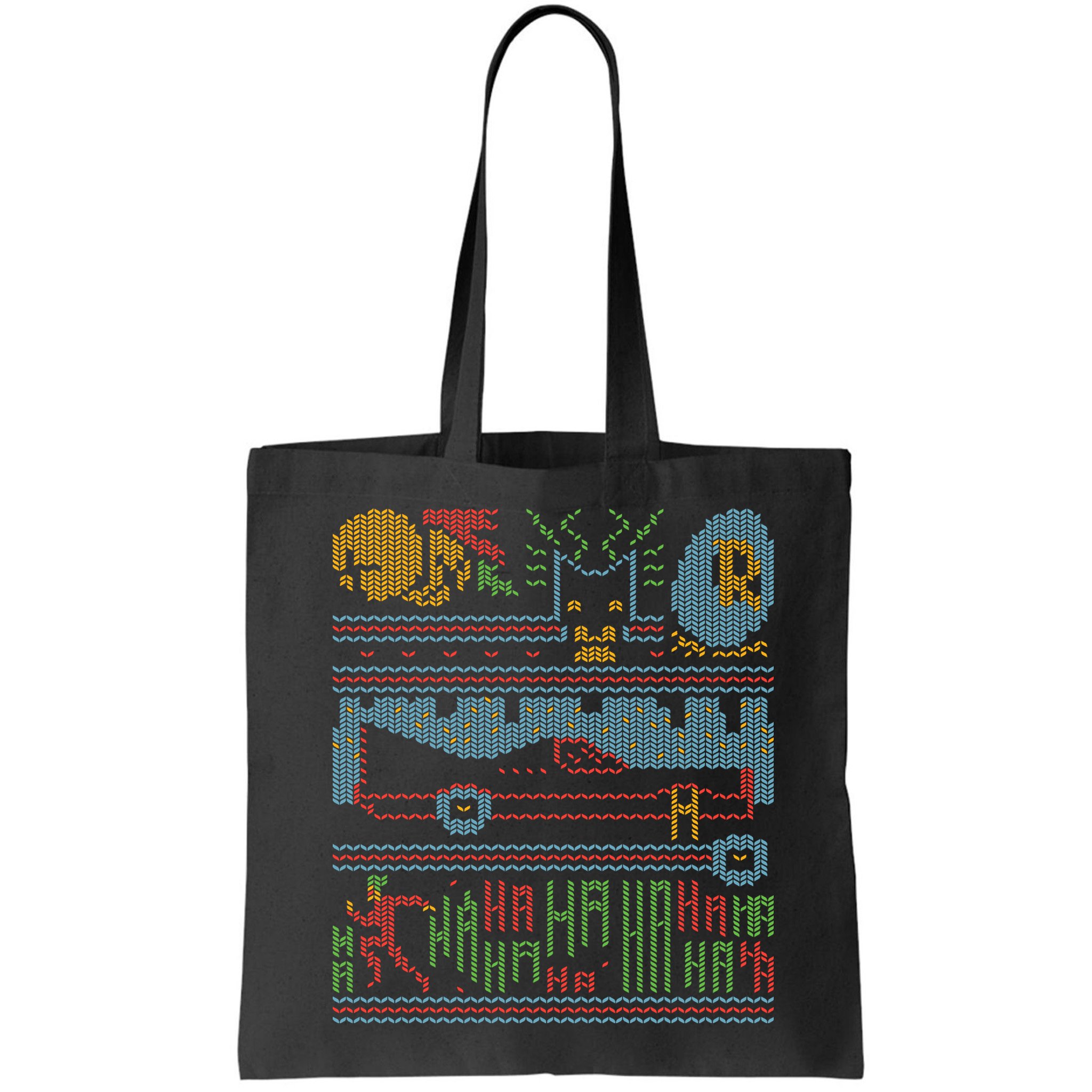 Retro Bat Mobile Gamer Nerdy Ugly Christmas Bag