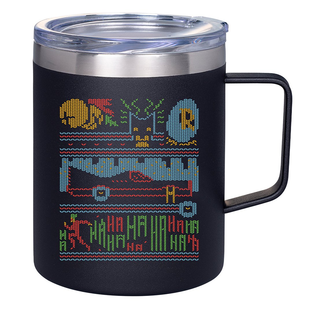 Retro Bat Mobile Gamer Nerdy Ugly Christmas 12oz Stainless Steel Coffee Mug