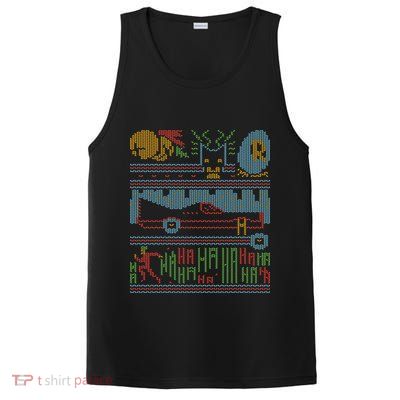 Retro Bat Mobile Gamer Nerdy Ugly Christmas PosiCharge Competitor Tank