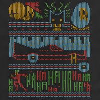 Retro Bat Mobile Gamer Nerdy Ugly Christmas Golf Towel