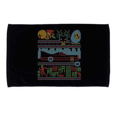 Retro Bat Mobile Gamer Nerdy Ugly Christmas Microfiber Hand Towel