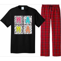 Retro Boho Mama Mother Pajama Set