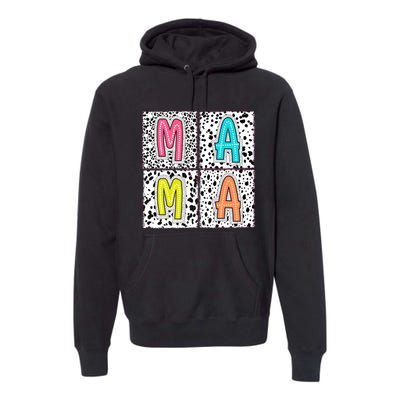 Retro Boho Mama Mother Premium Hoodie