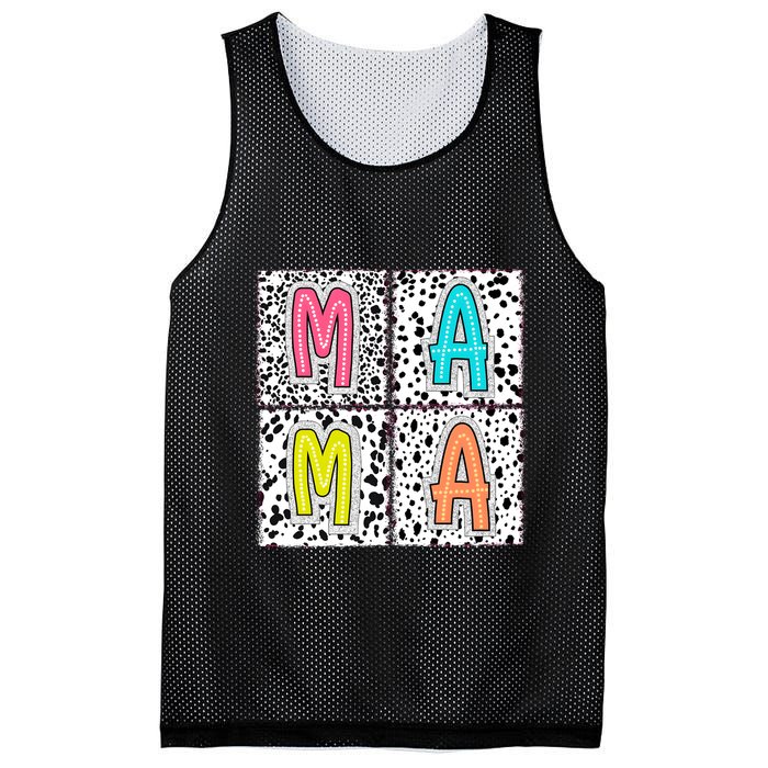 Retro Boho Mama Mother Mesh Reversible Basketball Jersey Tank