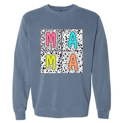 Retro Boho Mama Mother Garment-Dyed Sweatshirt