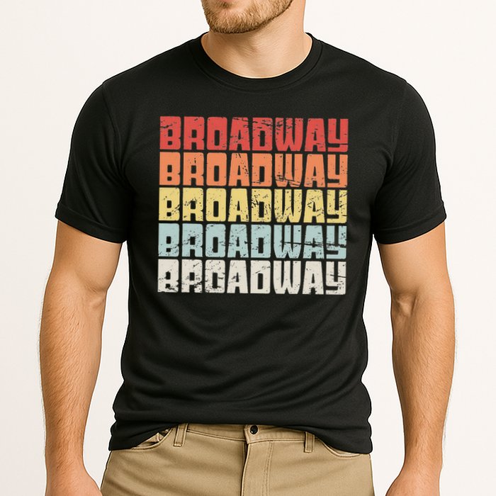 Retro Broadway Musical Theater Cooling Performance Crew T-Shirt