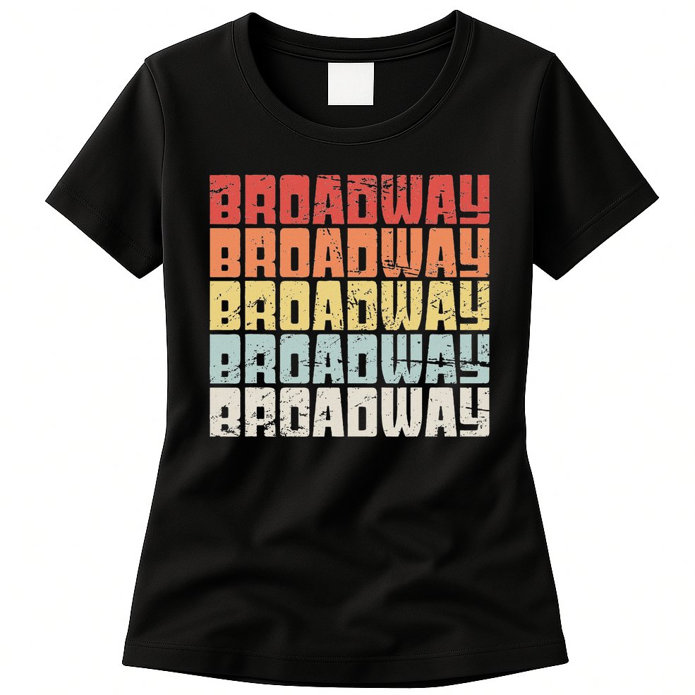 Retro Broadway Musical Theater Womens T-Shirt